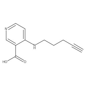4-[(Pent-4-yn-1-yl)amino]pyridine-3-carboxylic acid Structure