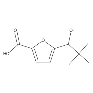 5-(1-Hydroxy-2,2-dimethylpropyl)furan-2-carboxylic acid结构式