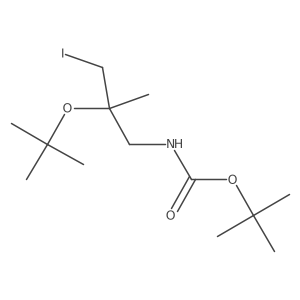 tert-butyl N-[2-(tert-butoxy)-3-iodo-2-methylpropyl]carbamate Structure