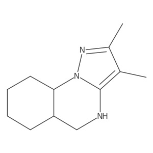 2,3-dimethyl-4H,5H,5aH,6H,7H,8H,9H,9aH-pyrazolo[1,5-a]quinazoline结构式