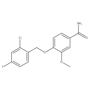 4-[(2-Chloro-4-fluorobenzyl)oxy]-3-methoxybenzamide Structure