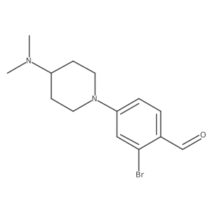 2-Bromo-4-(4-(dimethylamino)piperidin-1-yl)benzaldehyde Structure
