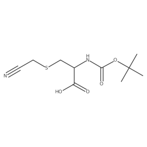 (R)-2-((tert-butoxycarbonyl)amino)-3-((cyanomethyl)thio)propanoic acid Structure