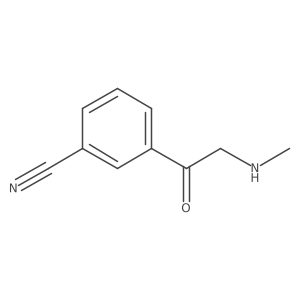 3-[2-(Methylamino)acetyl]benzonitrile结构式