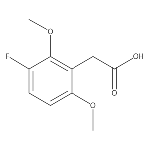 2,6-Dimethoxy-3-fluorophenylacetic acid Structure