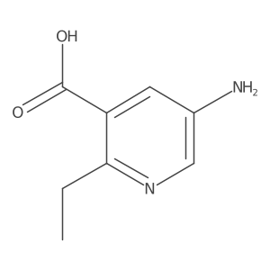 5-Amino-2-ethylpyridine-3-carboxylic acid结构式