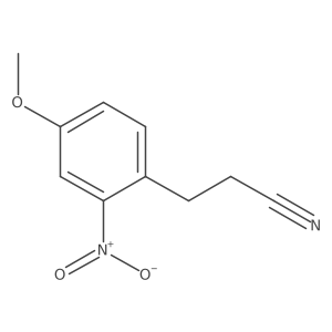3-(4-Methoxy-2-nitrophenyl)propanenitrile Structure