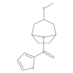 ((1R,5S)-3-(methylthio)-8-azabicyclo[3.2.1]octan-8-yl)(thiophen-2-yl)methanone Structure