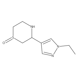 3-(1-Ethyl-1H-pyrazol-4-yl)thiomorpholine 1-oxide结构式