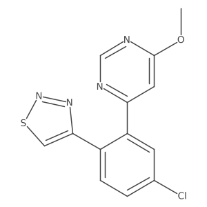 4-(4-Chloro-2-(6-methoxypyrimidin-4-yl)phenyl)-1,2,3-thiadiazole结构式
