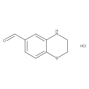3,4-dihydro-2H-1,4-benzothiazine-6-carbaldehyde hydrochloride结构式