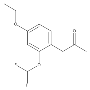 1-(2-(Difluoromethoxy)-4-ethoxyphenyl)propan-2-one结构式