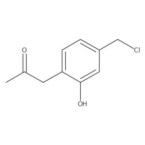 1-(4-(Chloromethyl)-2-hydroxyphenyl)propan-2-one结构式