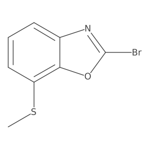 2-Bromo-7-(methylthio)benzo[d]oxazole Structure