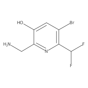 2-(Aminomethyl)-5-bromo-6-(difluoromethyl)-3-hydroxypyridine结构式