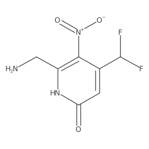 2-(Aminomethyl)-4-(difluoromethyl)-6-hydroxy-3-nitropyridine结构式