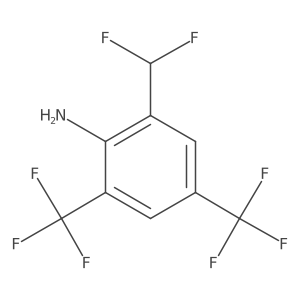2-(Difluoromethyl)-4,6-bis(trifluoromethyl)aniline结构式