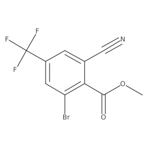Methyl 2-bromo-6-cyano-4-(trifluoromethyl)benzoate Structure