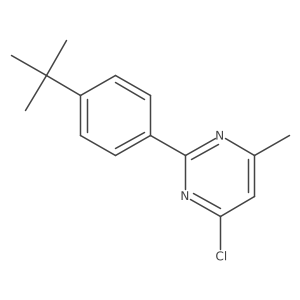 2-(4-Tert-butylphenyl)-4-chloro-6-methylpyrimidine Structure