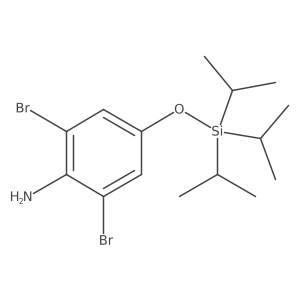 2,6-Dibromo-4-((triisopropylsilyl)oxy)aniline结构式