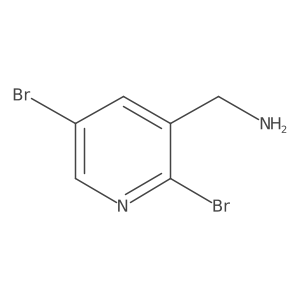 (2,5-Dibromopyridin-3-yl)methanamine Structure