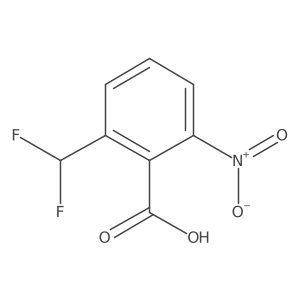 2-(Difluoromethyl)-6-nitrobenzoic acid结构式