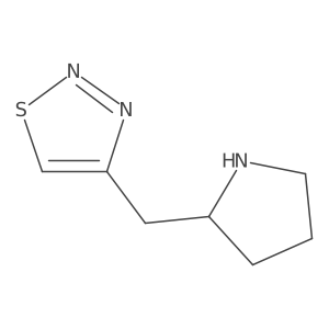 4-[(Pyrrolidin-2-yl)methyl]-1,2,3-thiadiazole Structure
