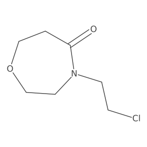 4-(2-Chloroethyl)-1,4-oxazepan-5-one Structure