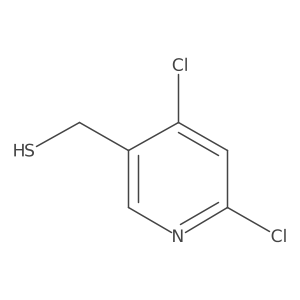 (4,6-Dichloropyridin-3-yl)methanethiol结构式