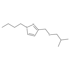 1-butyl-3-(isobutoxymethyl)-1H-pyrazole结构式
