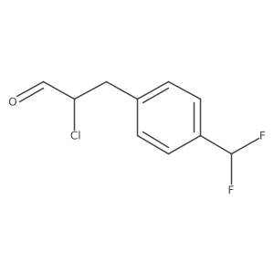 2-Chloro-3-(4-(difluoromethyl)phenyl)propanal Structure