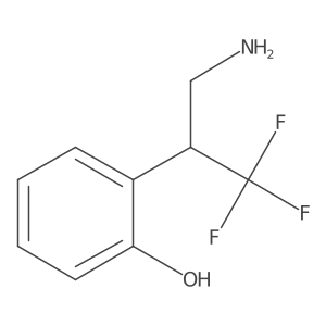 2-[1-(aminomethyl)-2,2,2-trifluoro-ethyl]phenol结构式