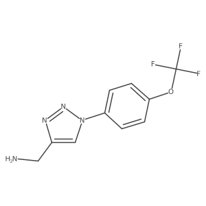 {1-[4-(trifluoromethoxy)phenyl]-1H-1,2,3-triazol-4-yl}methanamine结构式
