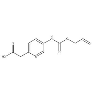 2-(5-{[(Prop-2-en-1-yloxy)carbonyl]amino}pyridin-2-yl)acetic acid Structure