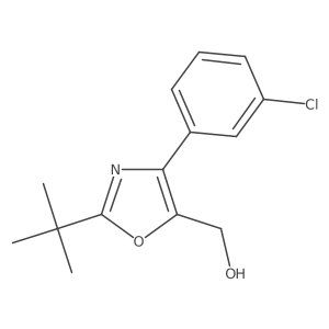 (2-(Tert-butyl)-4-(3-chlorophenyl)oxazol-5-yl)methanol结构式