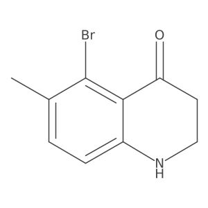 5-Bromo-6-methyl-2,3-dihydroquinolin-4(1H)-one结构式