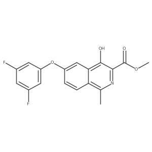 Methyl 6-(3,5-difluorophenoxy)-4-hydroxy-1-methylisoquinoline-3-carboxylate Structure