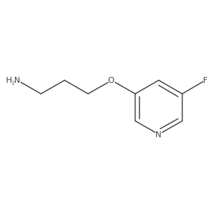 3-[(5-Fluoropyridin-3-yl)oxy]propan-1-amine结构式