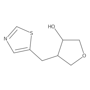 4-[(1,3-Thiazol-5-yl)methyl]oxolan-3-ol Structure