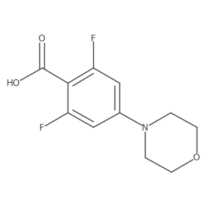 2,6-Difluoro-4-morpholinobenzoic acid结构式