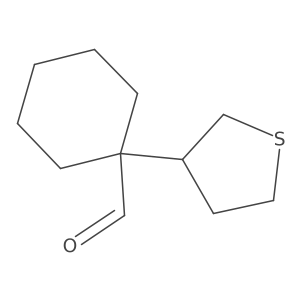 1-(Thiolan-3-yl)cyclohexane-1-carbaldehyde结构式
