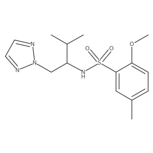 2-methoxy-5-methyl-N-(3-methyl-1-(2H-1,2,3-triazol-2-yl)butan-2-yl)benzenesulfonamide Structure