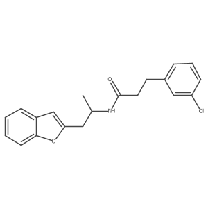 N-(1-(benzofuran-2-yl)propan-2-yl)-3-(3-chlorophenyl)propanamide Structure