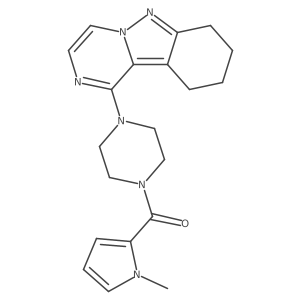(1-methyl-1H-pyrrol-2-yl)(4-(7,8,9,10-tetrahydropyrazino[1,2-b]indazol-1-yl)piperazin-1-yl)methanone Structure