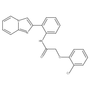 2-(2-chlorophenoxy)-N-(2-(imidazo[1,2-a]pyridin-2-yl)phenyl)acetamide结构式