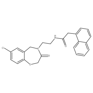 N-(2-(7-chloro-3-oxo-2,3-dihydrobenzo[f][1,4]oxazepin-4(5H)-yl)ethyl)-2-(naphthalen-1-yl)acetamide Structure