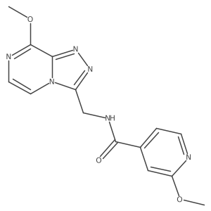 2-methoxy-N-((8-methoxy-[1,2,4]triazolo[4,3-a]pyrazin-3-yl)methyl)isonicotinamide结构式