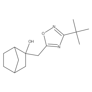 2-[(3-tert-Butyl-1,2,4-oxadiazol-5-yl)methyl]bicyclo[2.2.1]heptan-2-ol结构式
