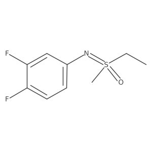 [(3,4-Difluorophenyl)imino](ethyl)methyl-lambda6-sulfanone Structure