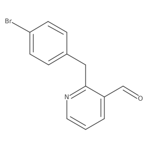 2-[(4-Bromophenyl)methyl]pyridine-3-carbaldehyde Structure